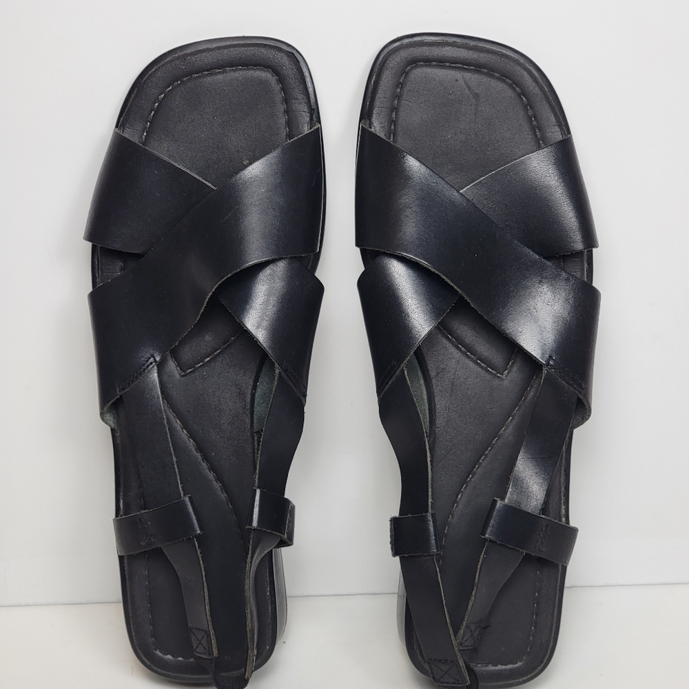 Sleek Black Women's Sandals